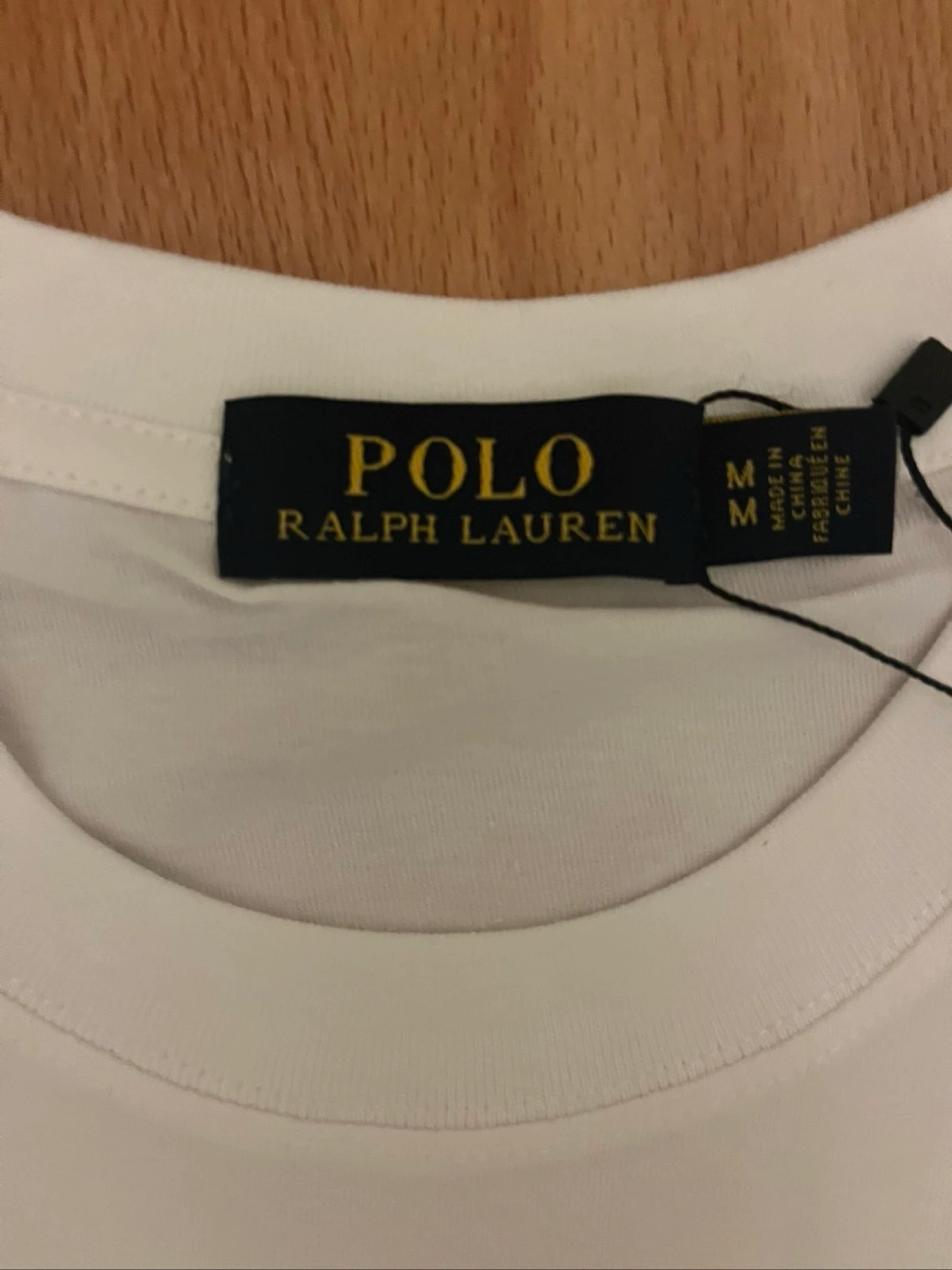 Geborduurd wit Ralph Lauren T-shirt – Zwart logo – photo 2
